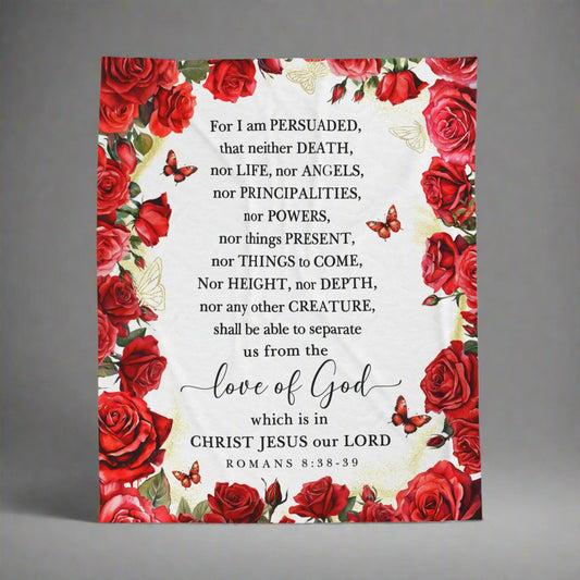 Romans 8:38-39 Blanket