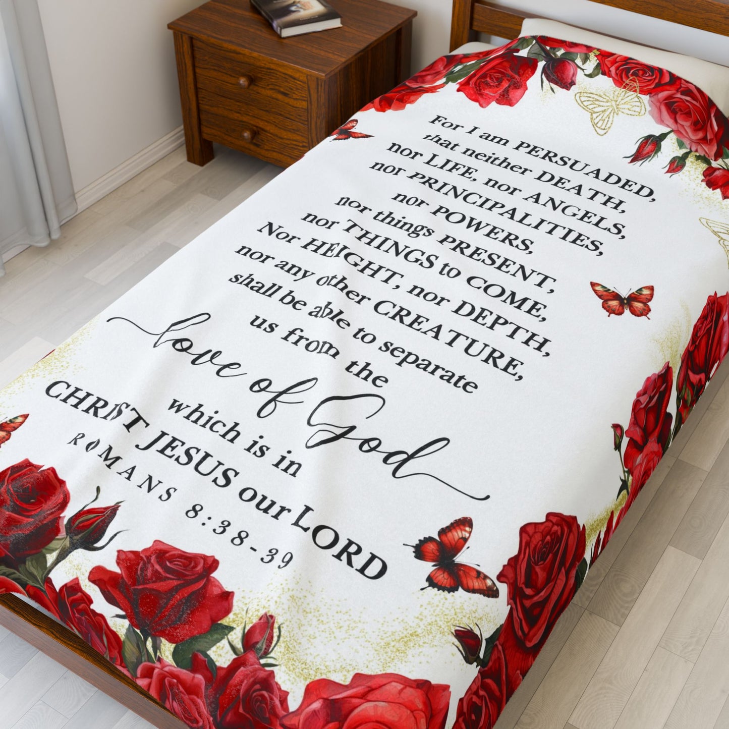 Romans 8:38-39 Blanket