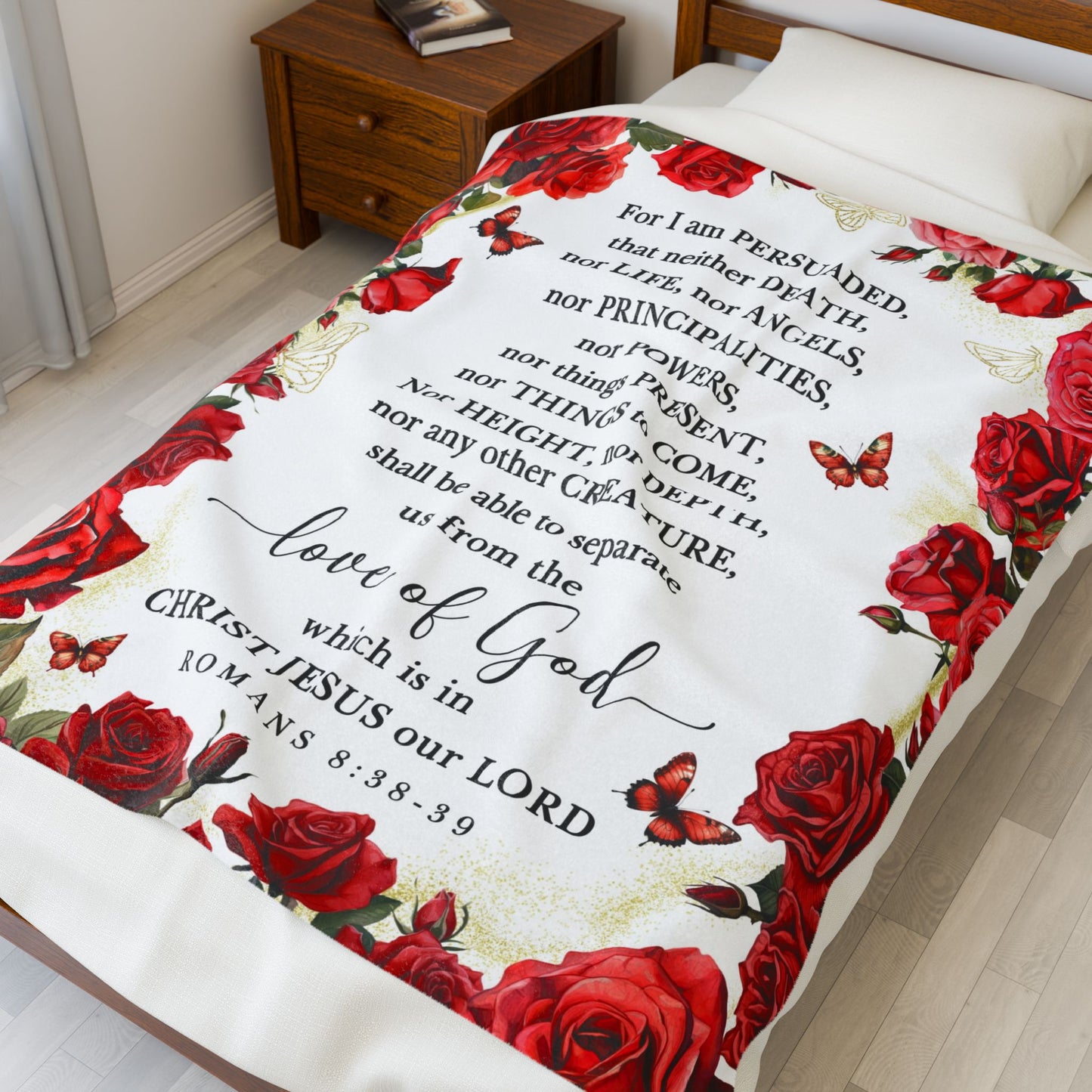 Romans 8:38-39 Blanket