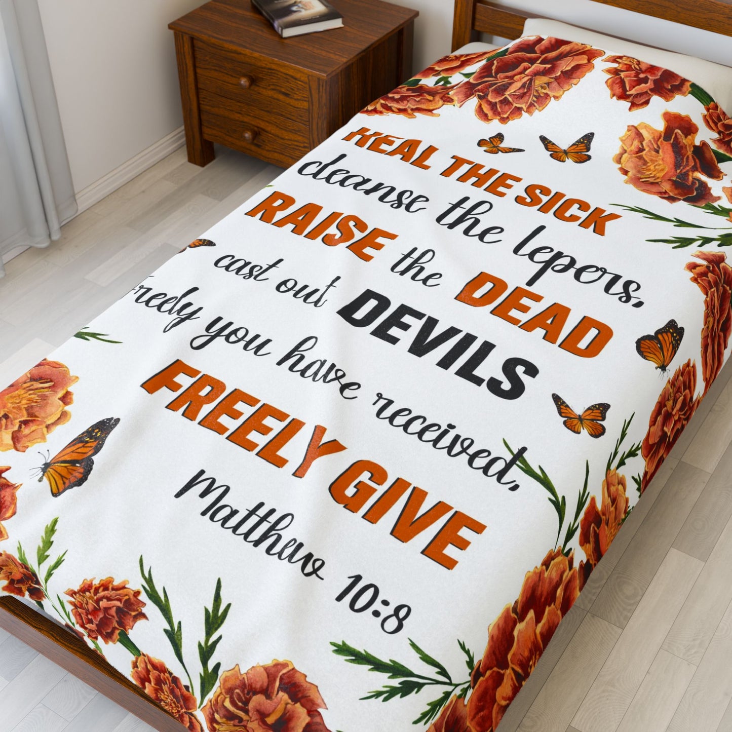 Mathew 10:8 Blanket