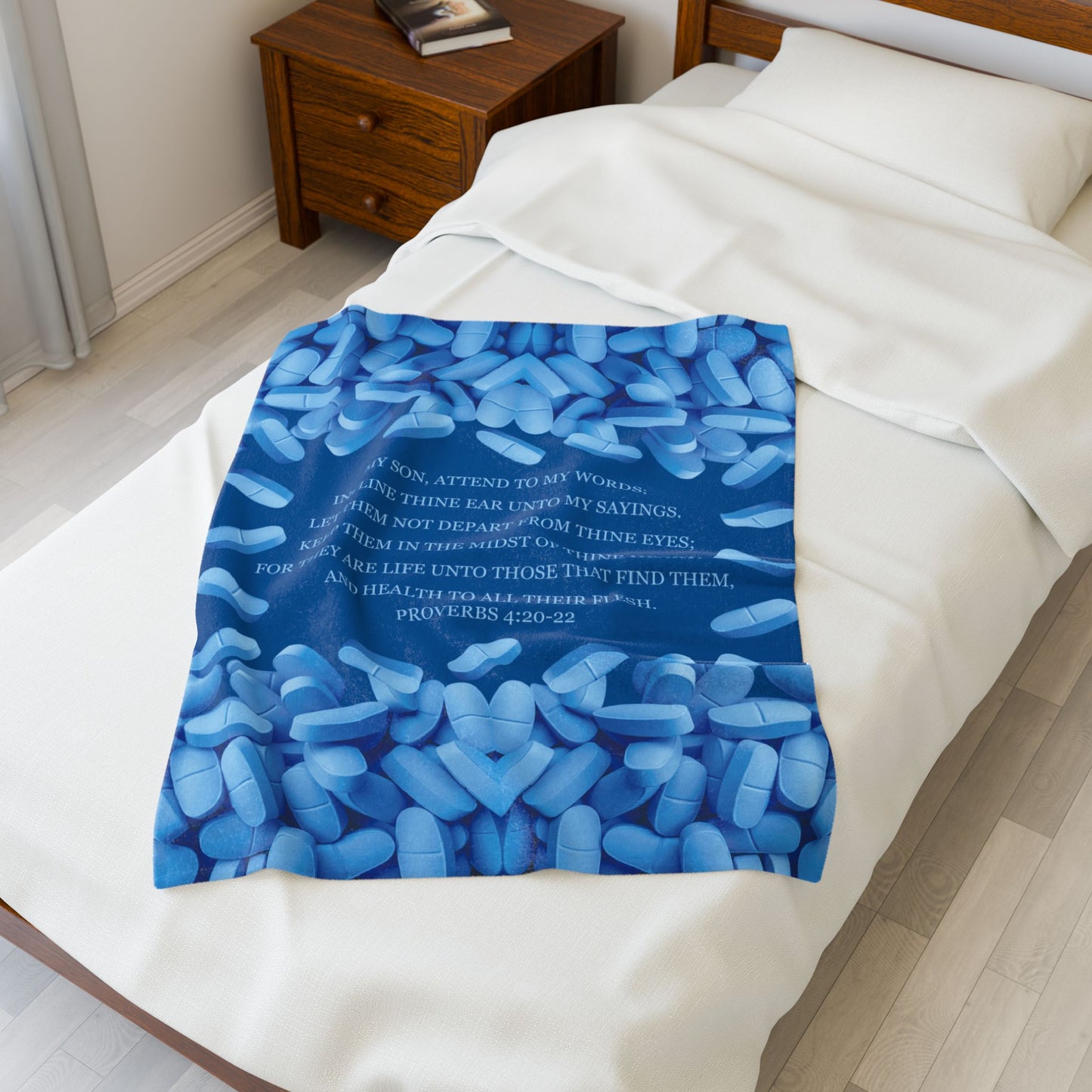 Proverbs 4:20-22 Him Blanket
