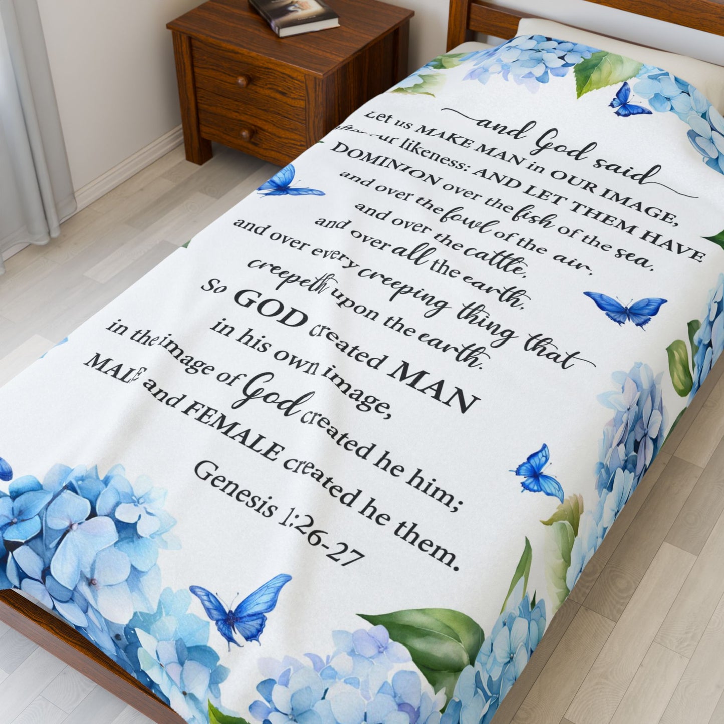 Genesis 1:26-27 Blanket