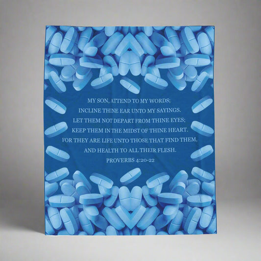 Proverbs 4:20-22 Him Blanket