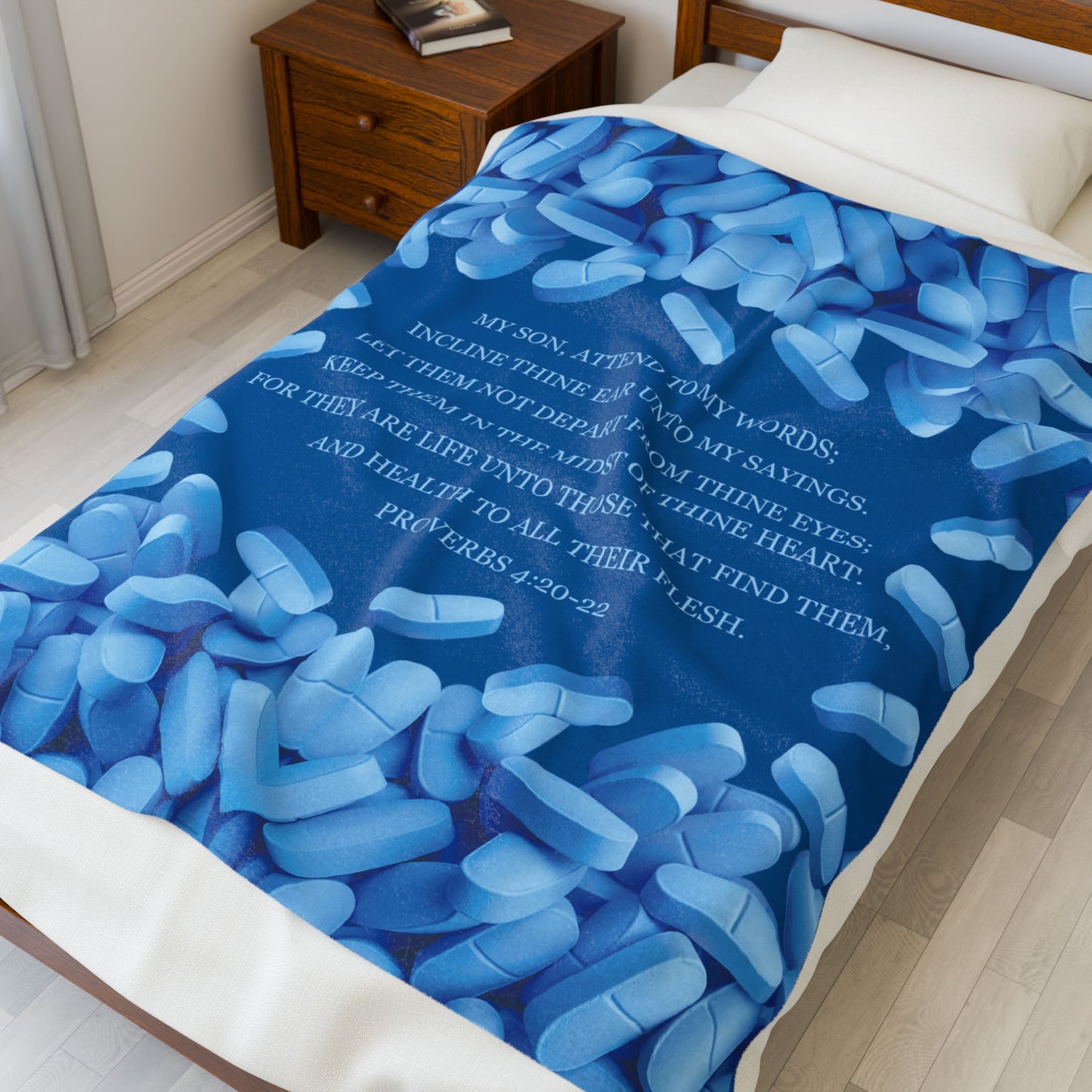 Proverbs 4:20-22 Him Blanket