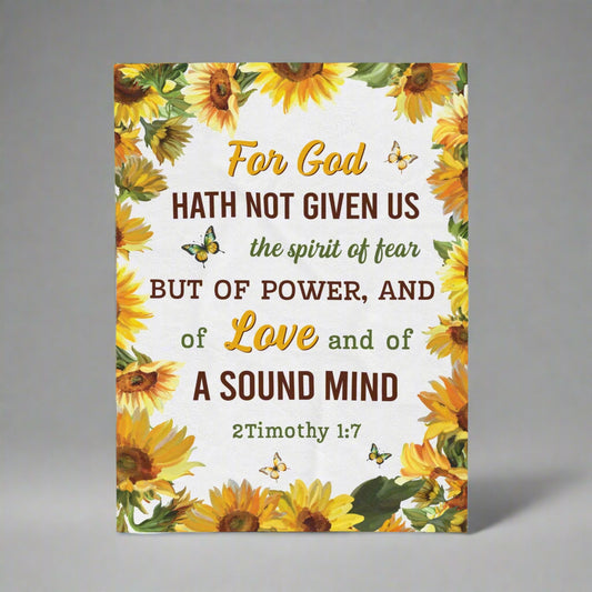 2Timothy1:7 Blanket