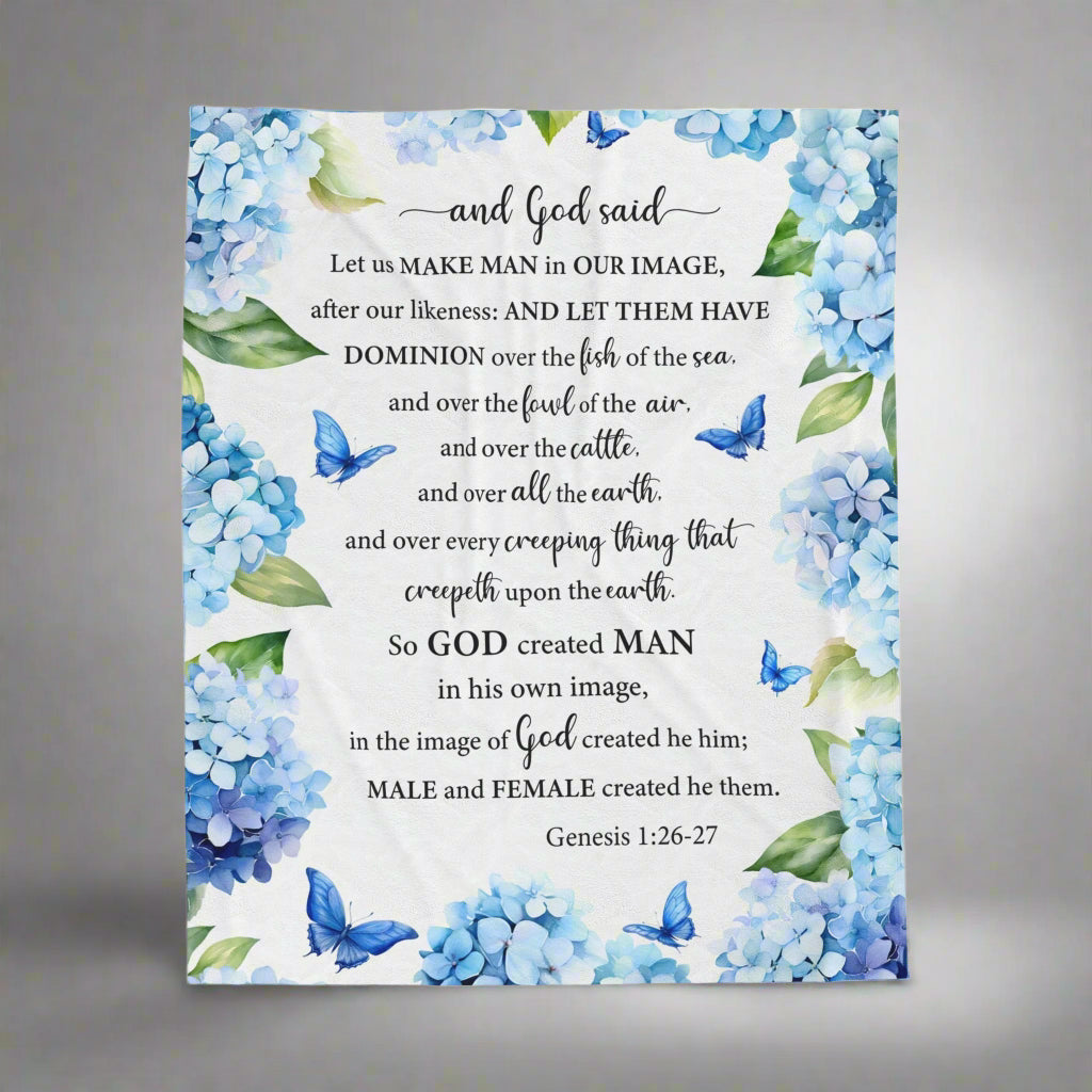 Genesis 1:26-27 Blanket