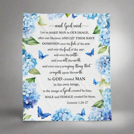Genesis 1:26-27 Blanket