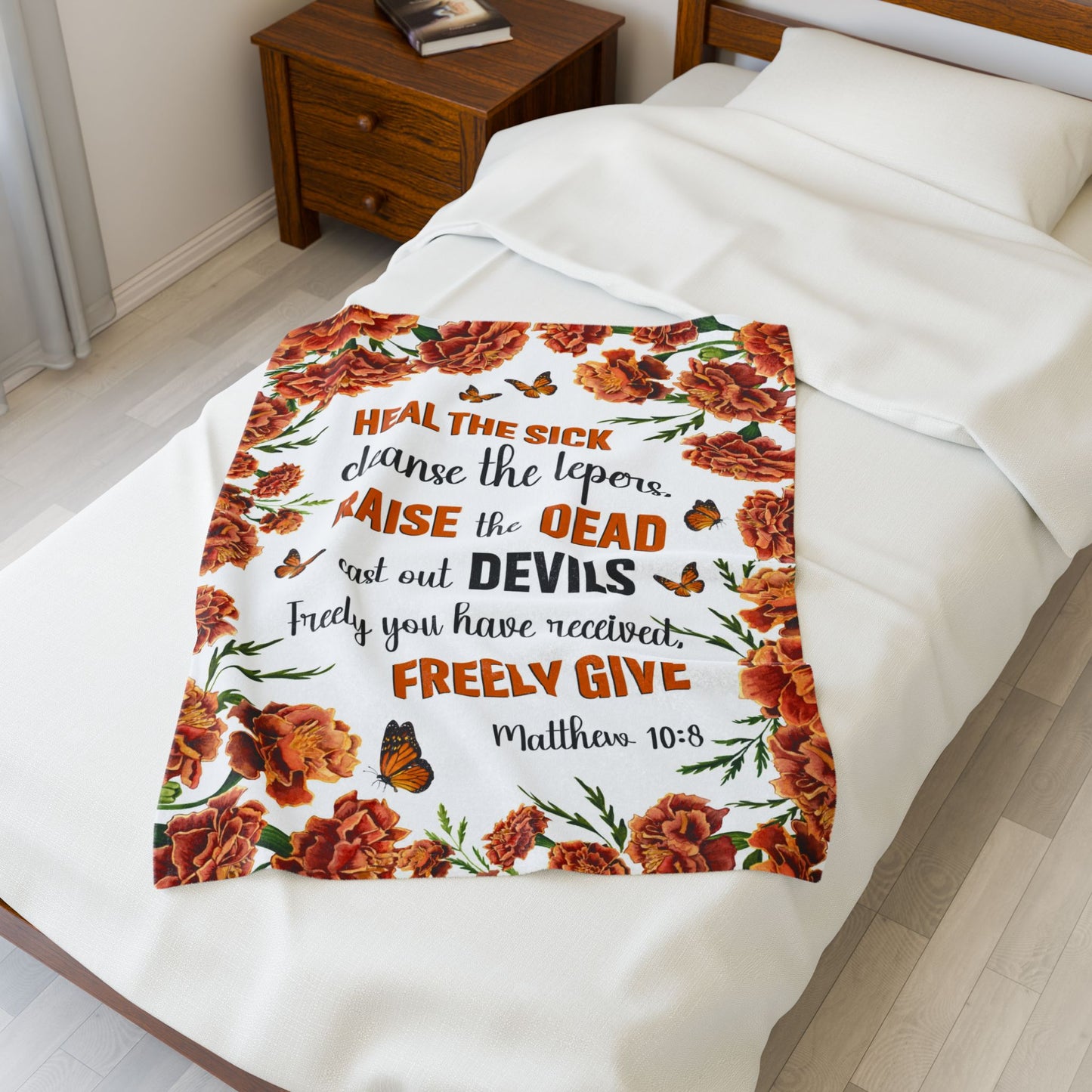 Mathew 10:8 Blanket