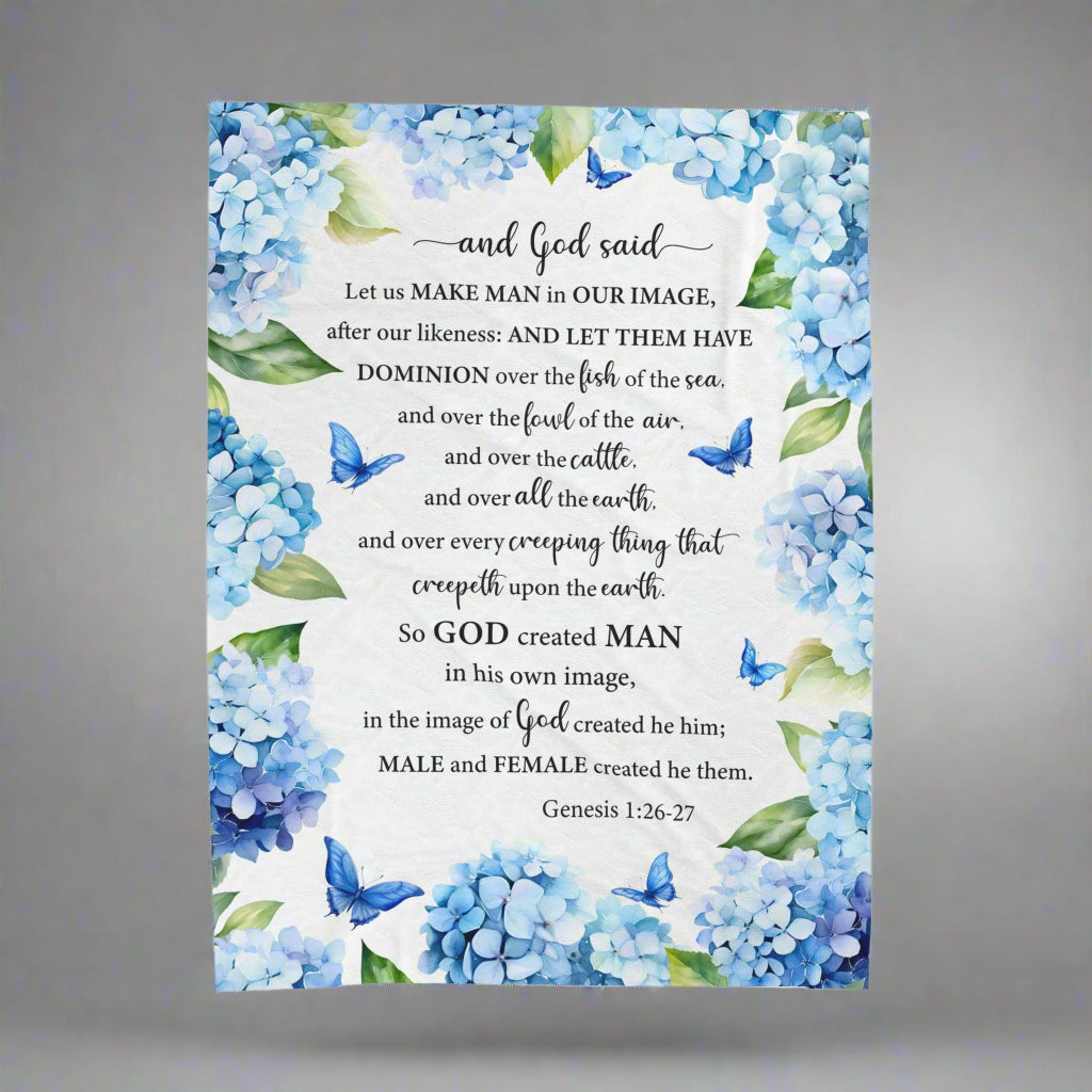 Genesis 1:26-27 Blanket