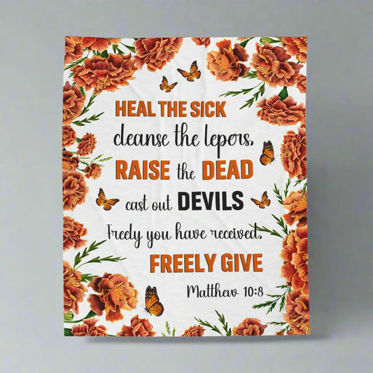Mathew 10:8 Blanket