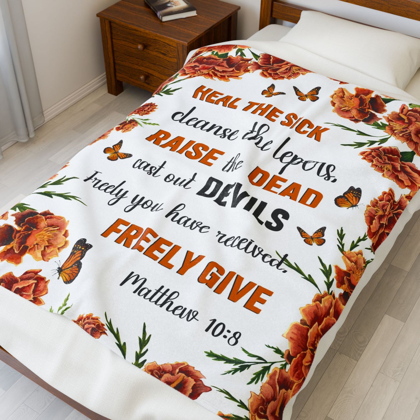 Mathew 10:8 Blanket