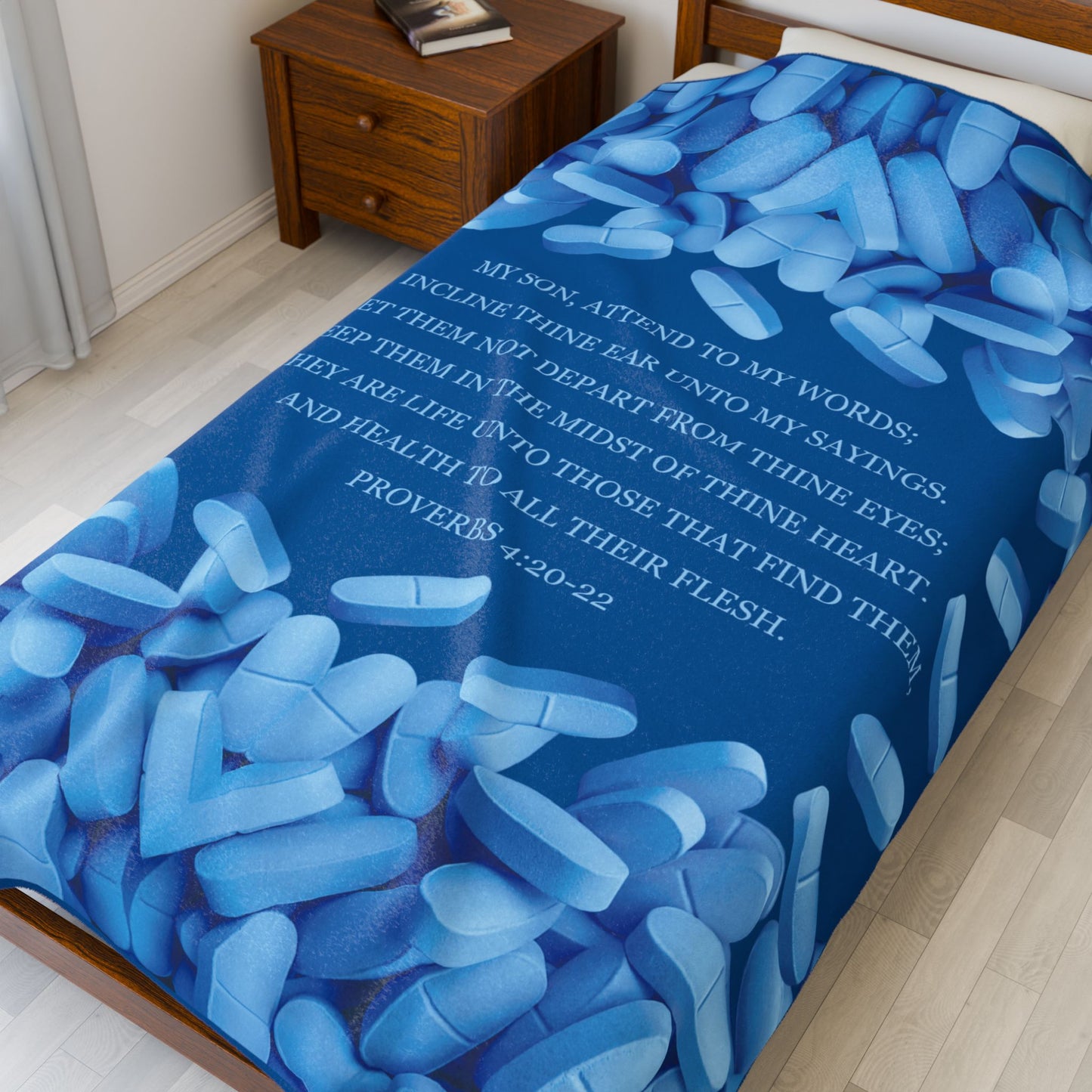 Proverbs 4:20-22 Him Blanket